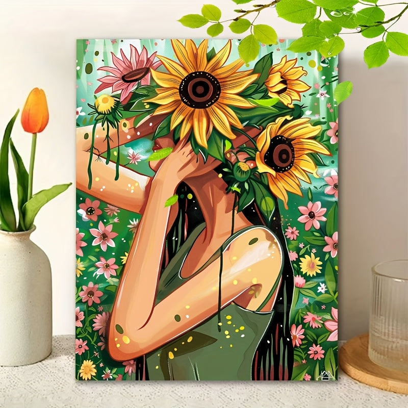 Beginner DIY Painting & Drawing Kit - Flower Girl