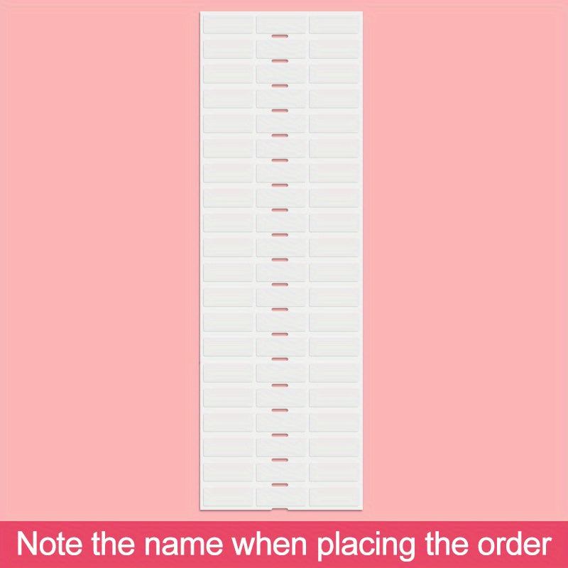 Customized Transparent Name Sticker 3x1 Waterproof Labels Kids Stat