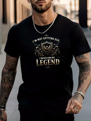 Men's Wing Pattern Shirt Casual Breathable Short Sleeve Tee Top