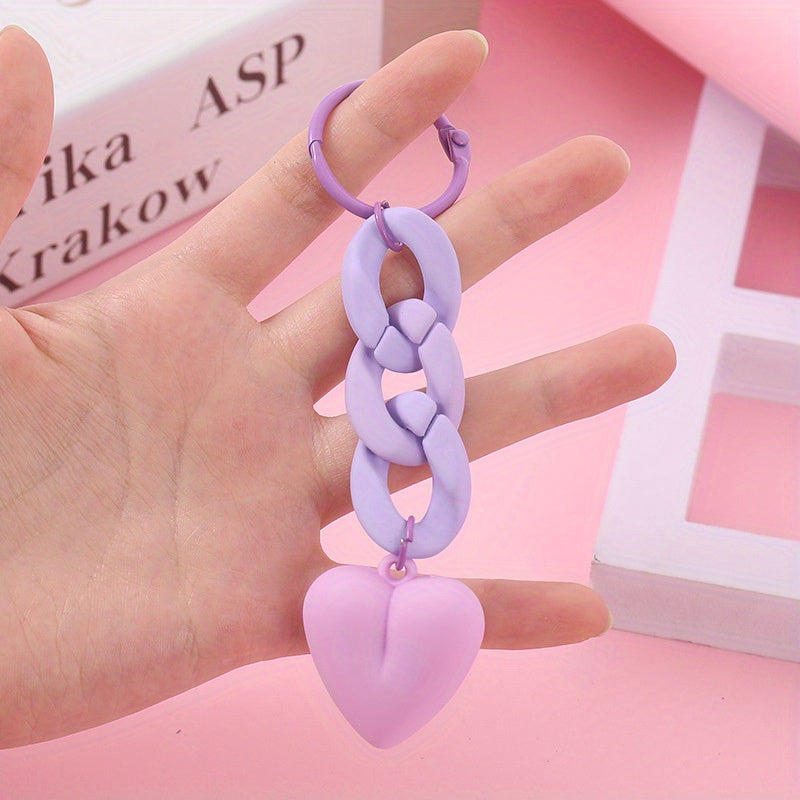Heart Key Chain Pendant for Bag or Backpack