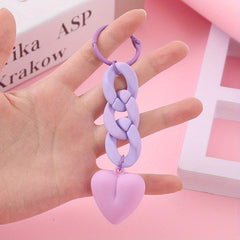 Heart Key Chain Pendant for Bag or Backpack