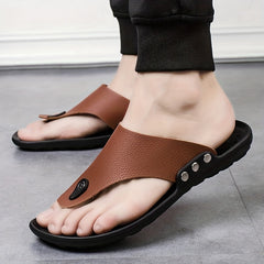 Men's Summer Rome Flip Flop Beach Sandals Comfortable T Strap Open Toe Slipper