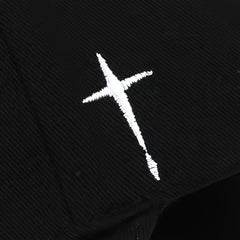 Casual Baseball Cap Cross Embroidery Dad Hat Adjustable Vintage Sports Hats