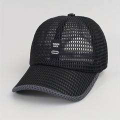 Mesh Hollow Out Baseball Cap Unisex Thin Breathable Quick Drying Sports Sun Hat