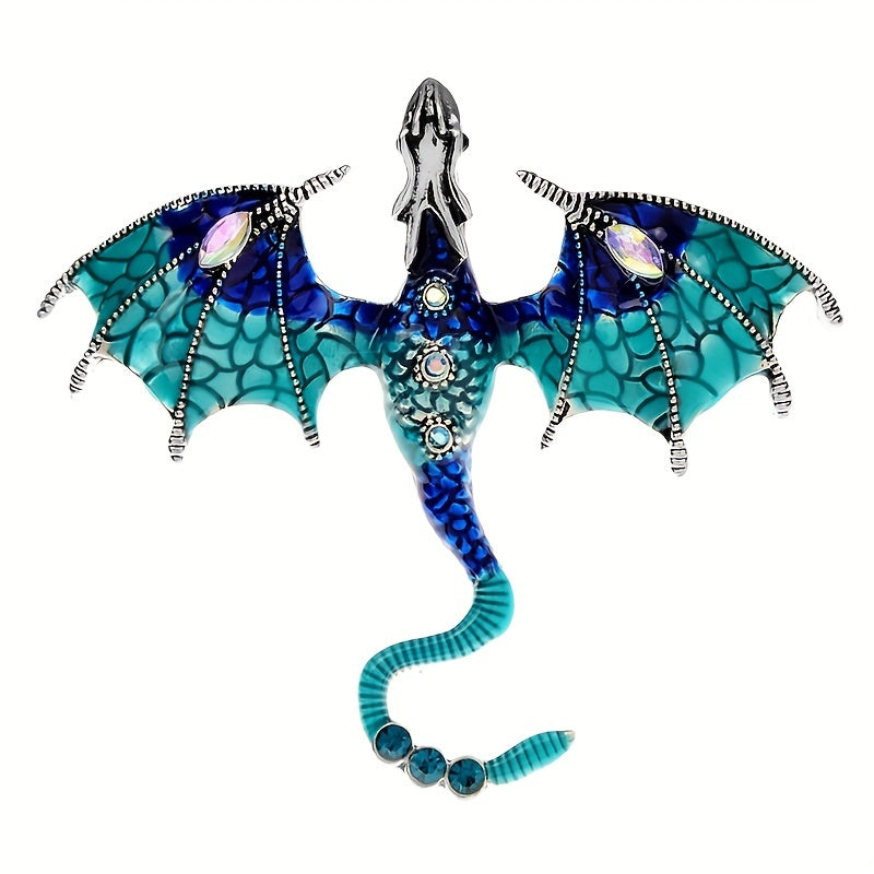 Creative Dragon Brooch Animal Corsage Pin Enamel Painting All-match Accessory