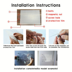 Weekly Planner Magnetic Acrylic Board 39 X 29 Clear