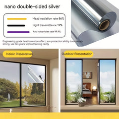 Privacy Reflective Window Film UV Protection Heat Insulation