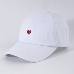 Heart Embroidery Couple Baseball Cap Lightweight Sun Hat