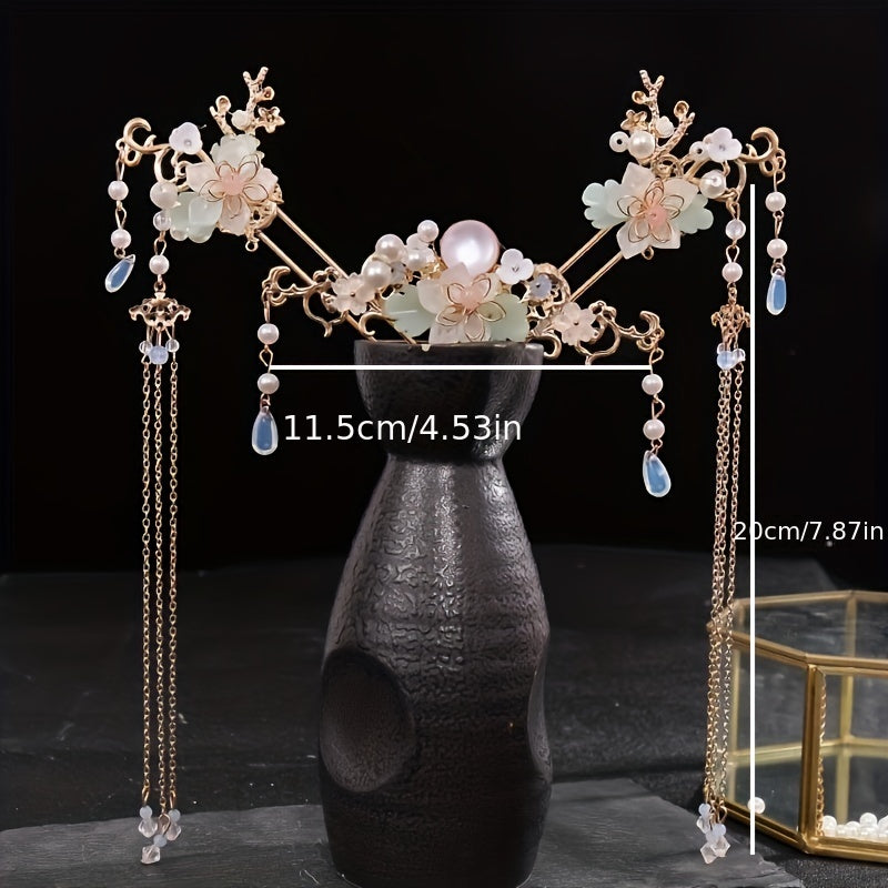 Chinese Hair Pin Hanfu Tassel Hair Pins Hairpin Set Hair Accessories