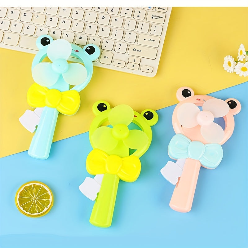 Kids Mini Handheld Fan Cartoon Toy Small Gift Random