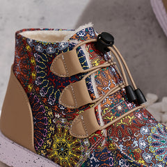 Ethnic Style Snow Boots Comfortable Thickened Winter Footwear
