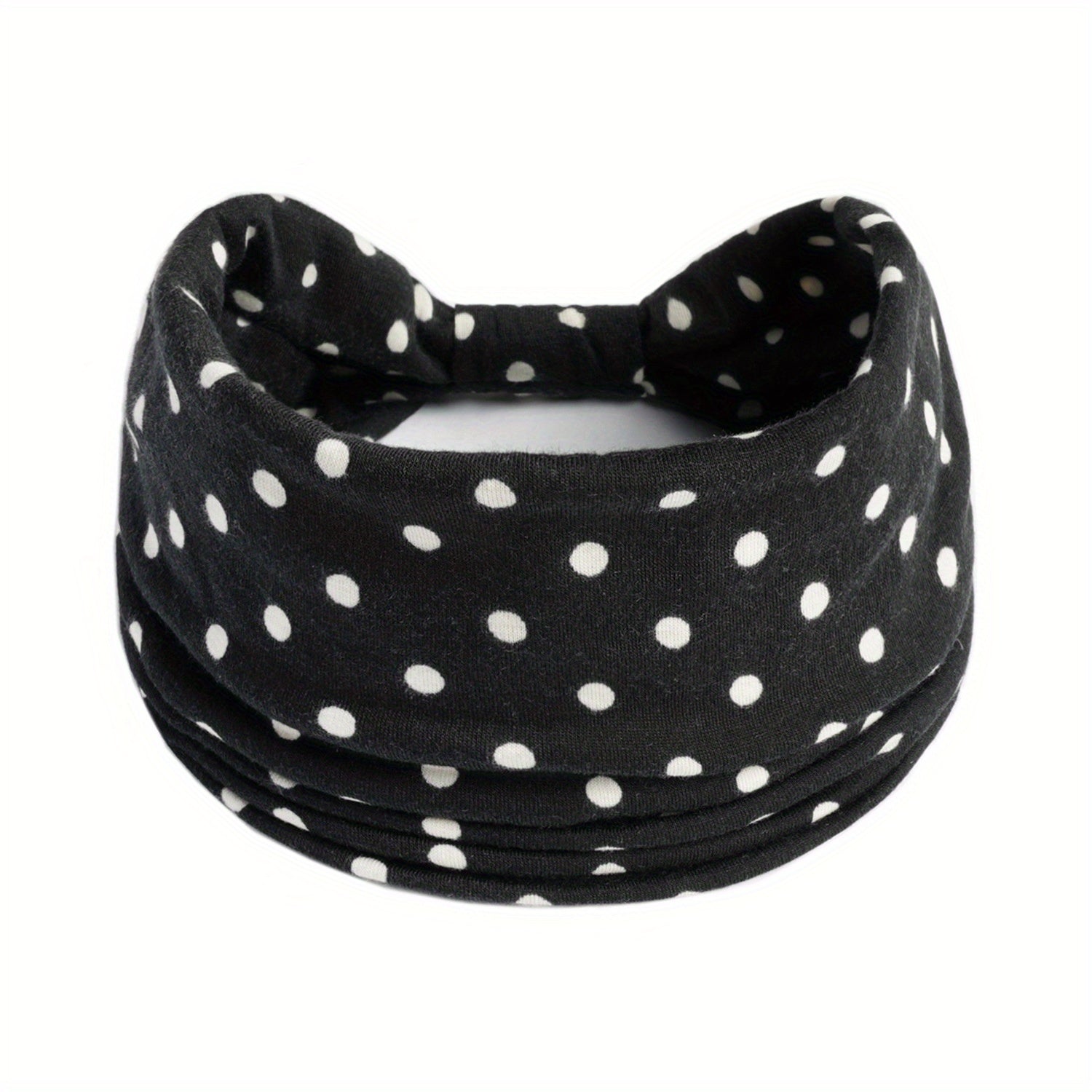 Polka Dot Knot Headband Hairband Boho Sports Yoga Headscarf