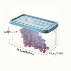 Large Capacity Refrigerator Storage Box With Lid And Handle