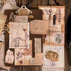 30pcs Vintage Stickers Art Supplies DIY Scrapbooking Collage Material