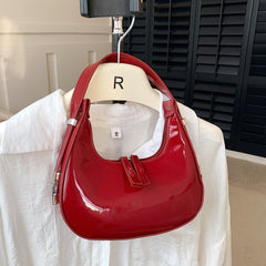 Solid Color Minimalist Shoulder Bag for Women