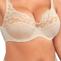  Sexy Bra Women's Plus Lace Underwire Full Cover Mini Bow Light Bra