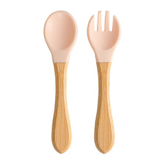 Soft Silicone Baby Fork Spoon for Little Ones