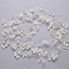 Wedding Bridal Headband Headpieces Crystals Faux Pearls Hair Vine