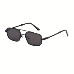 Small Square Frame Men's Sunglasses UV Protection Metal Sports Sunglasses