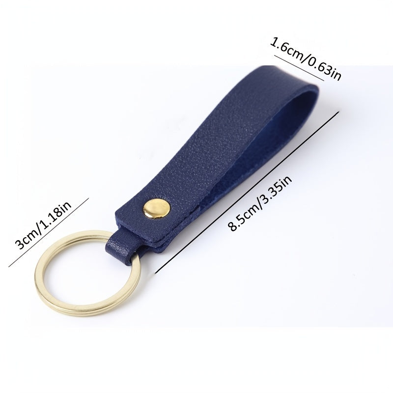 1pc PU Leather Keychain Bag Key Chain Keyring Charm Accessories