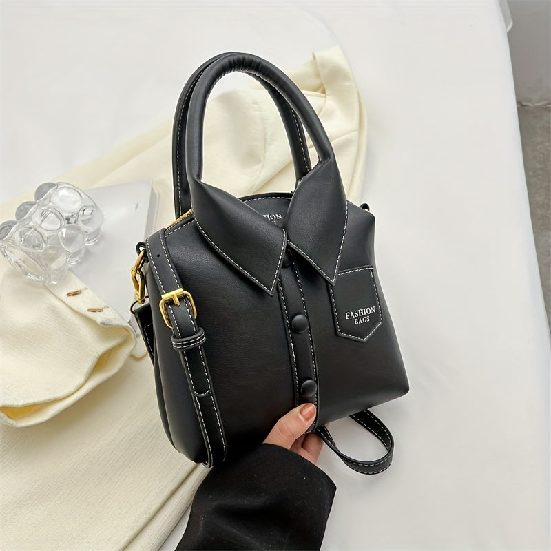 Unique Shirt Crossbody Bag All Match Bag With Detachable Strap Satchel Bag