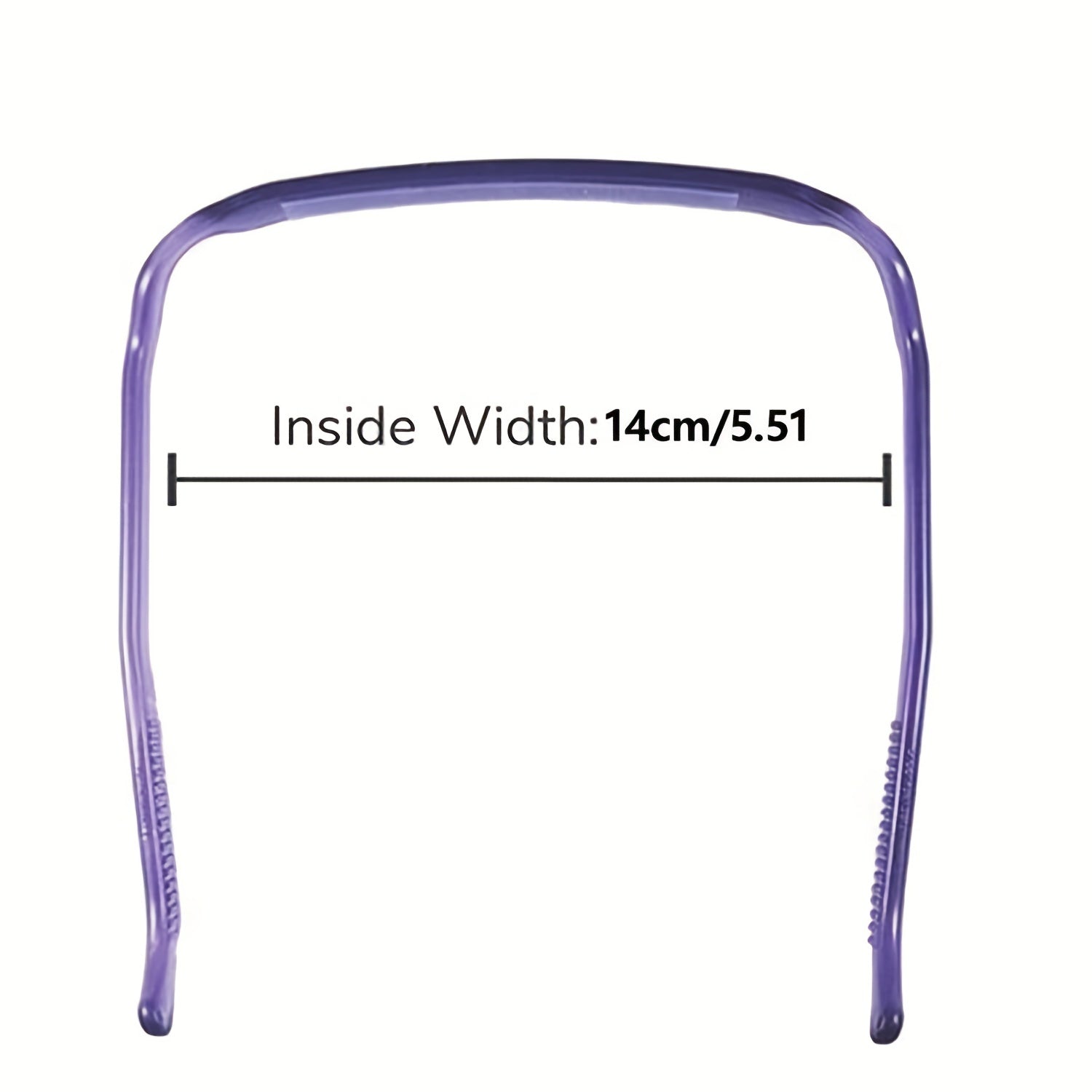 2 Pack Curly Thick Hair Headbands - Invisible Hair Hoop