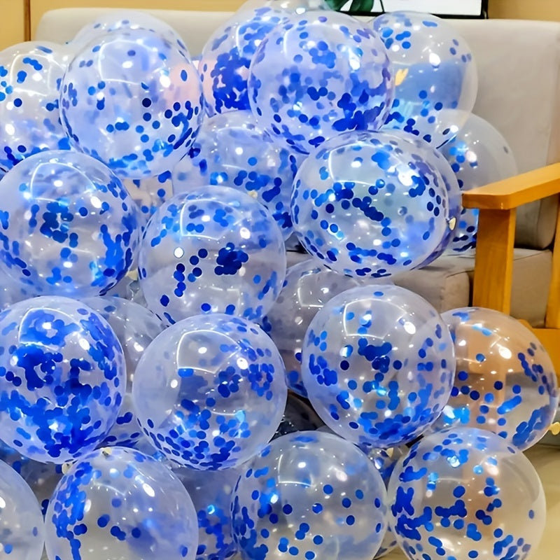 10pcs Colorful Glitter Balloons for Parties and Weddings