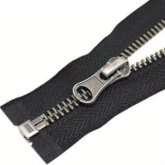 2pcs 5 26 Inch Antique Silvery Separating Metal Zipper Gunmetal Y Teeth