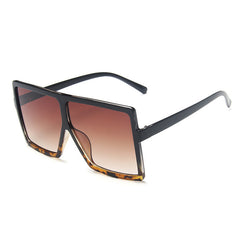 Vintage Women's Oversized Square Sunglasses Sun Protection Lenses