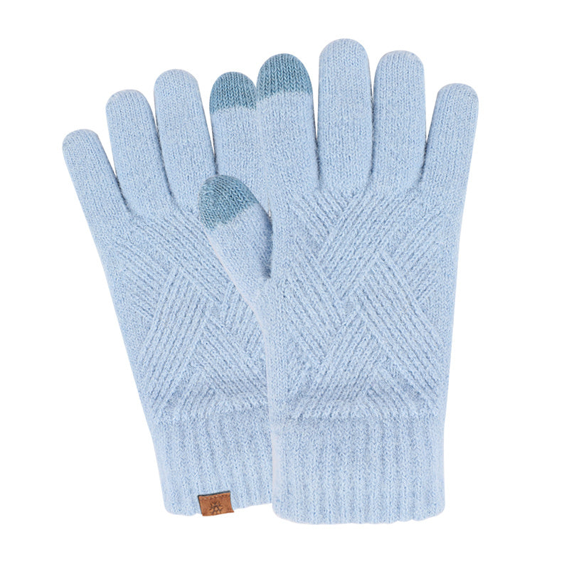 Women's Winter Touchscreen Stretch Thermal Magic Gloves Warm Wool Knitted
