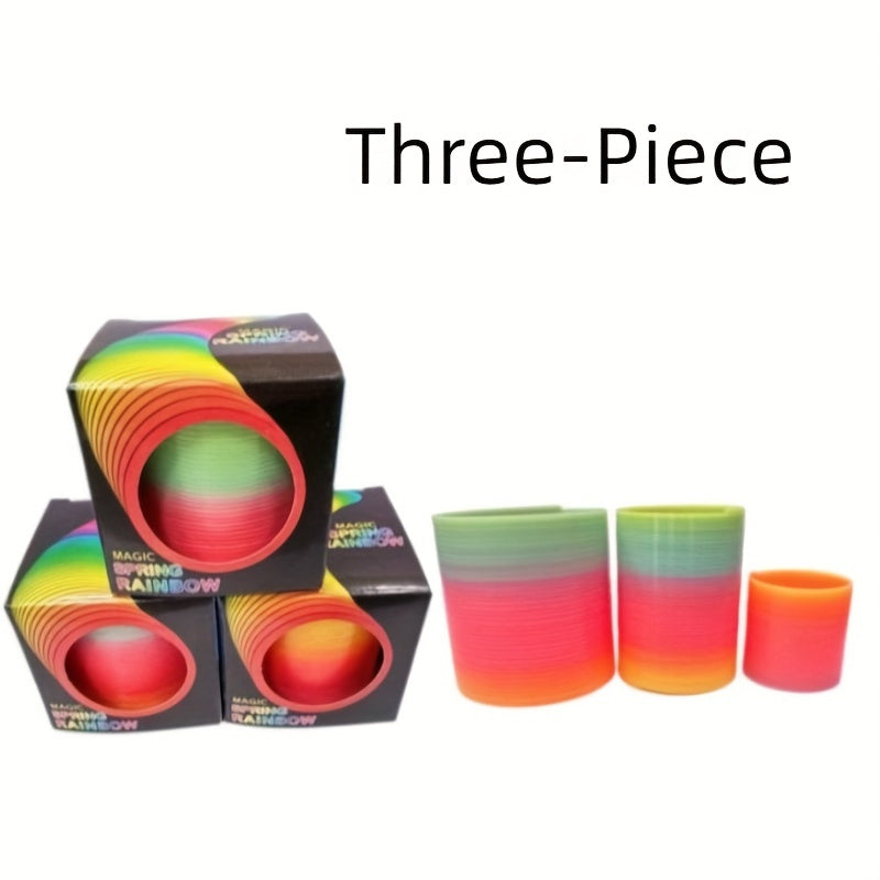 3pcs Magic Rainbow Circles Puzzle Toy Set for Friends