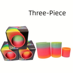 3pcs Magic Rainbow Circles Puzzle Toy Set for Friends