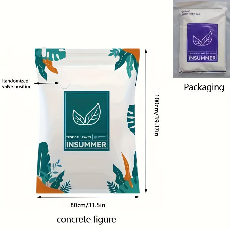 1pc Space Saving Vacuum Storage Bags For Travel And Home Use