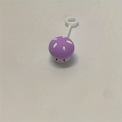 Mushroom Shaped Straw Tip Cover Reusable Silicone Lid