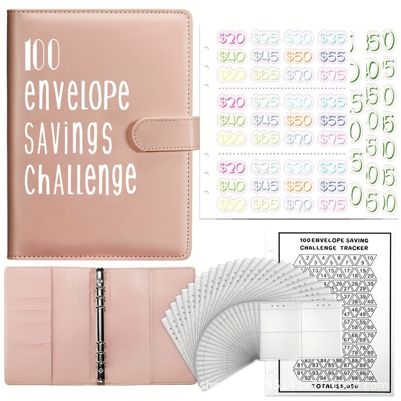 100 Envelope Challenge Loose Leaf Notebook