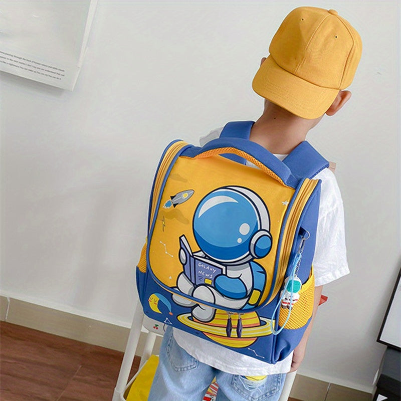 Kids' Cartoon Schoolbag Lightweight Backpack Rabbit Astronaut Kindergarten Bag