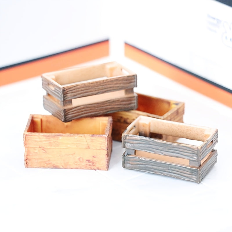 1:12 Doll House Mini Wood Parts Box Wooden Frame Ornaments