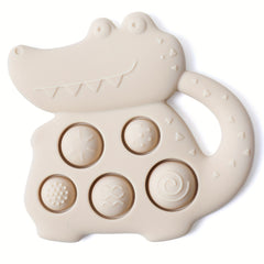 Dino Silicone Teeth Grinding Toy for Babies Non Toxic Chew