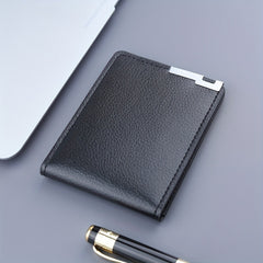 Men's Ultra thin Driver's Card Bag, Leather Credit Card Holder