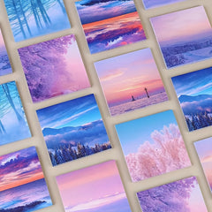 Maiden Heart Sticky Notes 50 Pages Landscape Style Notepad