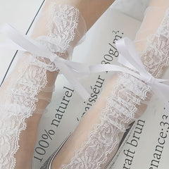 Lace Mesh Socks Sweet & Lolita Sheer Socks Women's Stockings