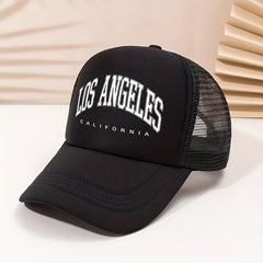 LOS ANGELES Trucker Hat Mesh Baseball Cap Sunshade Dad Hats