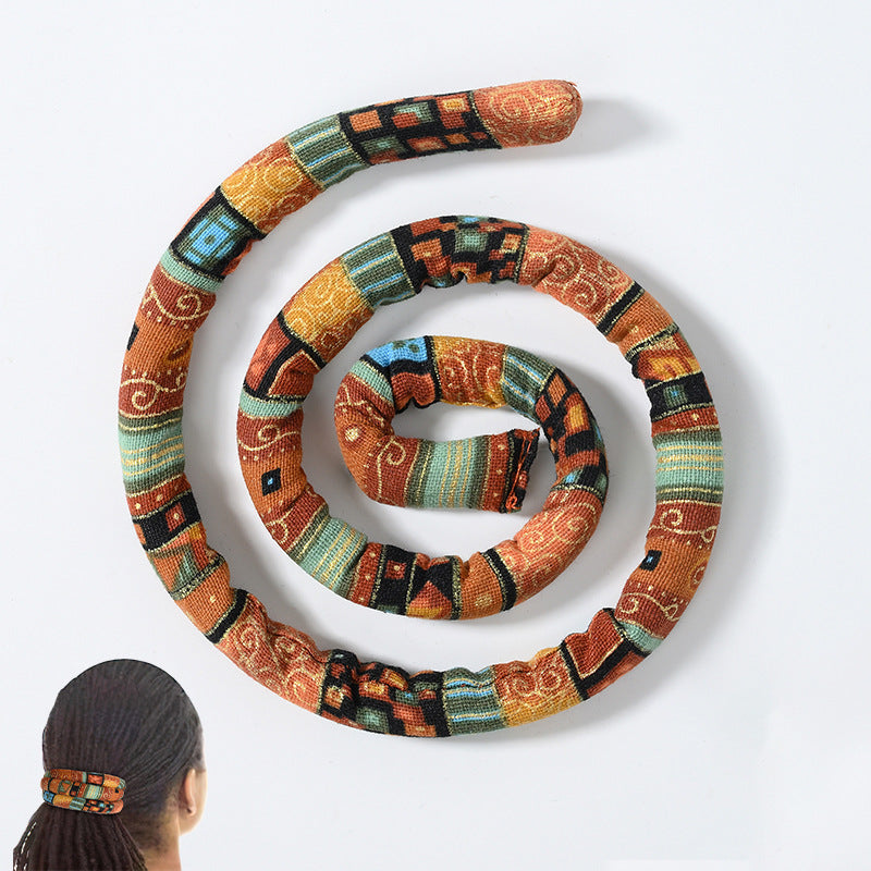 Colorful Spiral Lock Hair Tie Dreadlock Accessory
