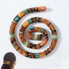 Colorful Spiral Lock Hair Tie Dreadlock Accessory
