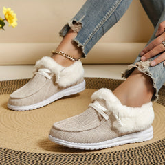 Women's Non-slip Thickened Sneakers Warm Walking Shoes