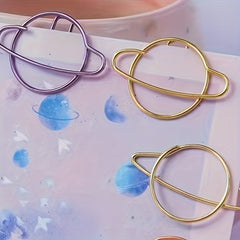 Paper Clip Creative Bookmark Metal Cartoon Pin Journal Clip Stationery
