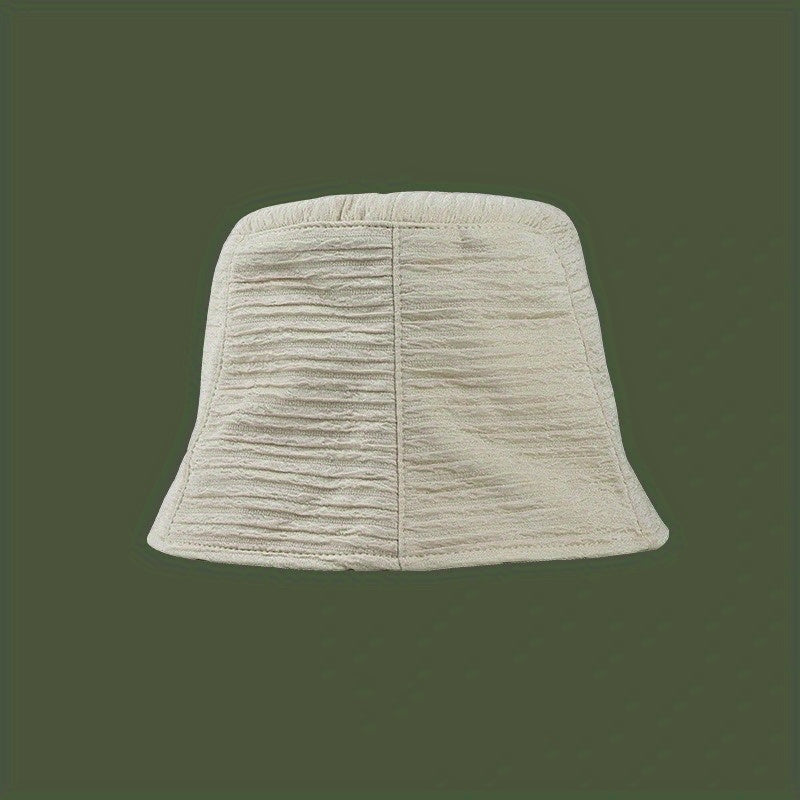 Mesh Ruched Bucket Hat Sunshade Basin Hat