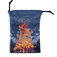 Holiday Flannelette Gift Bags Tarot Oracle Storage Christmas Halloween Parties