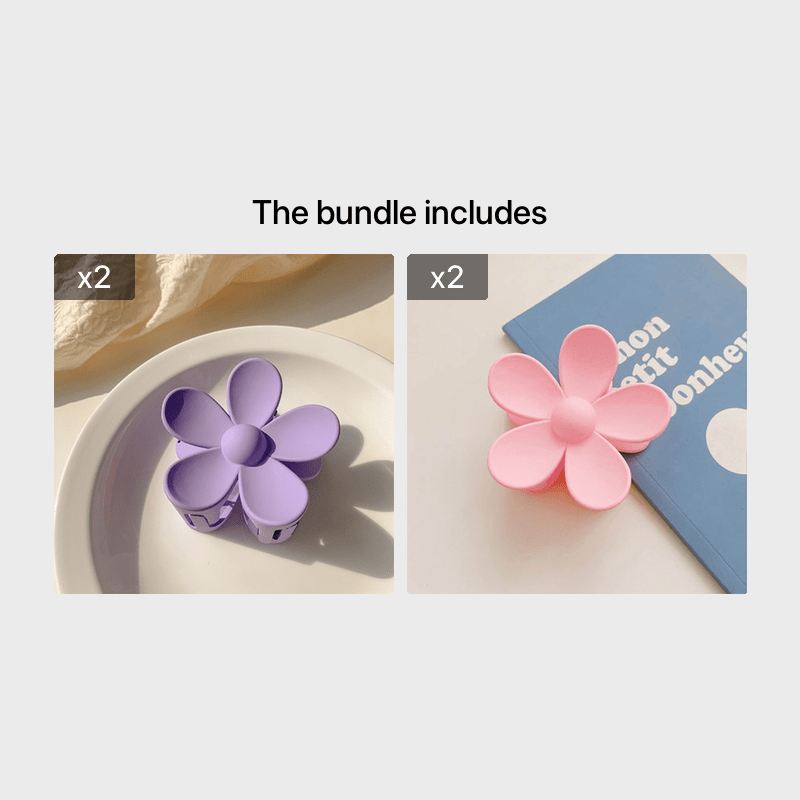 Sweet Matte Hair Claw Clip Flower Hairpin Hair Accessories