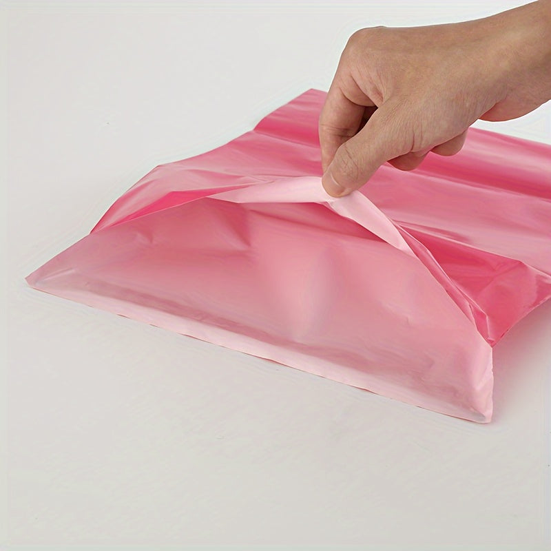 100pcs Rose Pink Express Bag Waterproof Clothing Packaging Bag